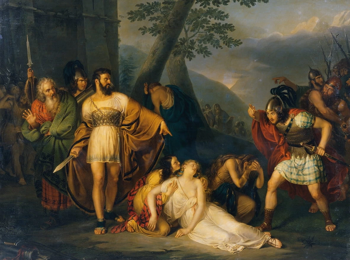 Re Starno mostra la figlia morta a Fingal - Belvedere, Kaiserliche Gemäldegalerie
